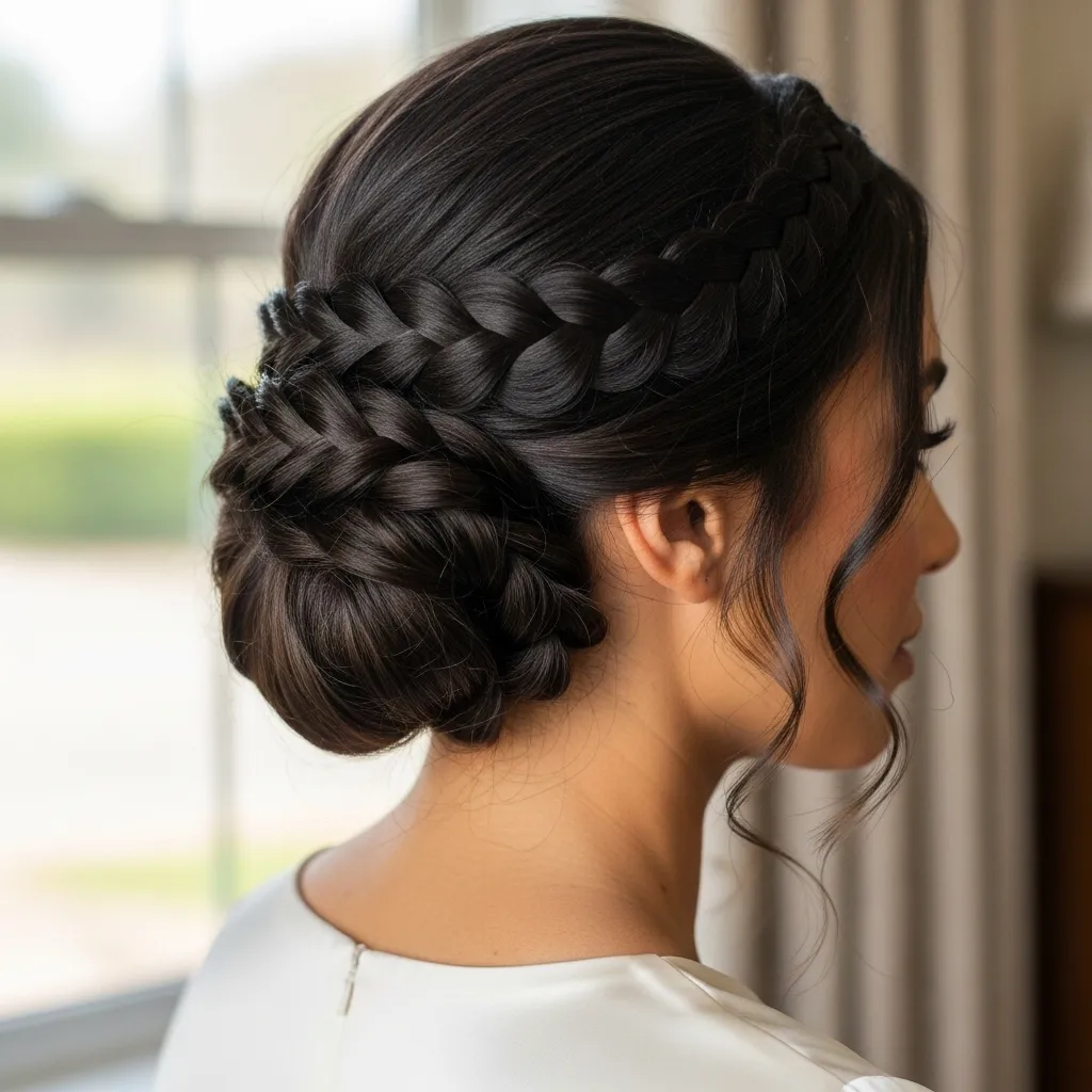 The Braided Low Bun