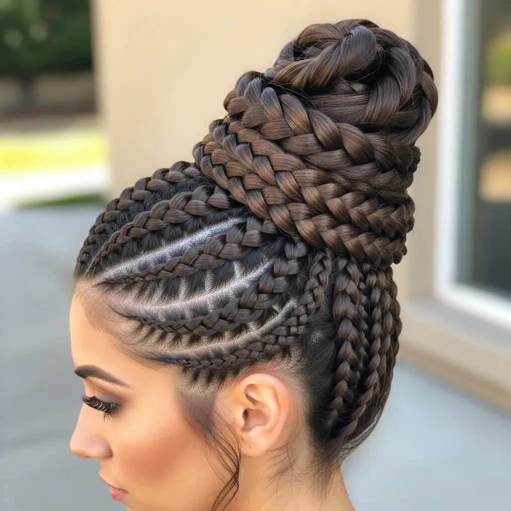 Braided High Bun