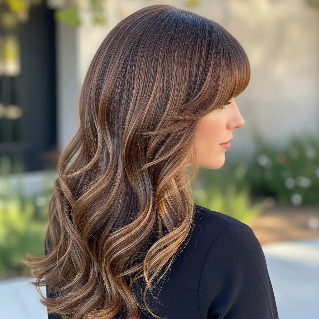 Butterfly Haircut with Curtain Bangs