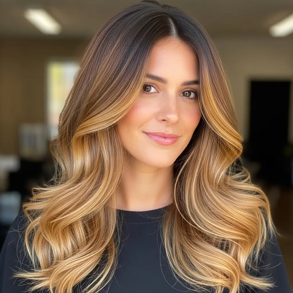 Golden Caramel Balayage