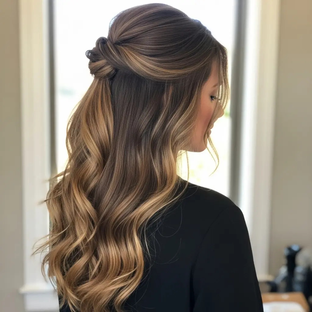 Half-Up Twist with Loose Waves