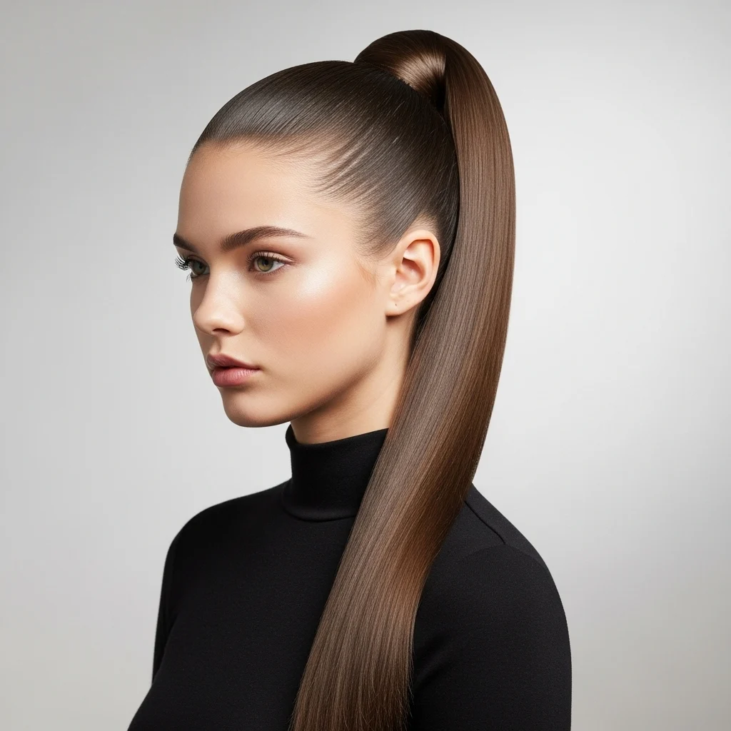 High Sleek Ponytail