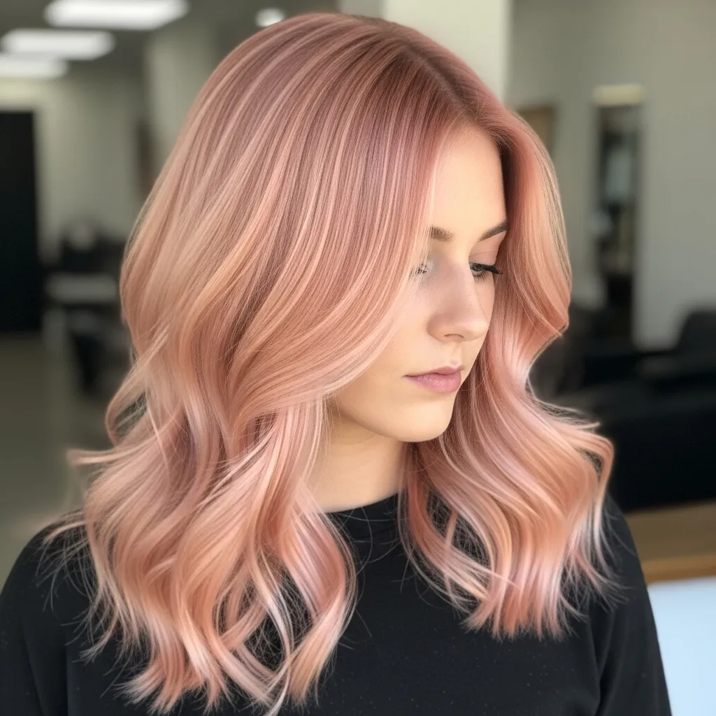 Peach-Toned Rose Blonde