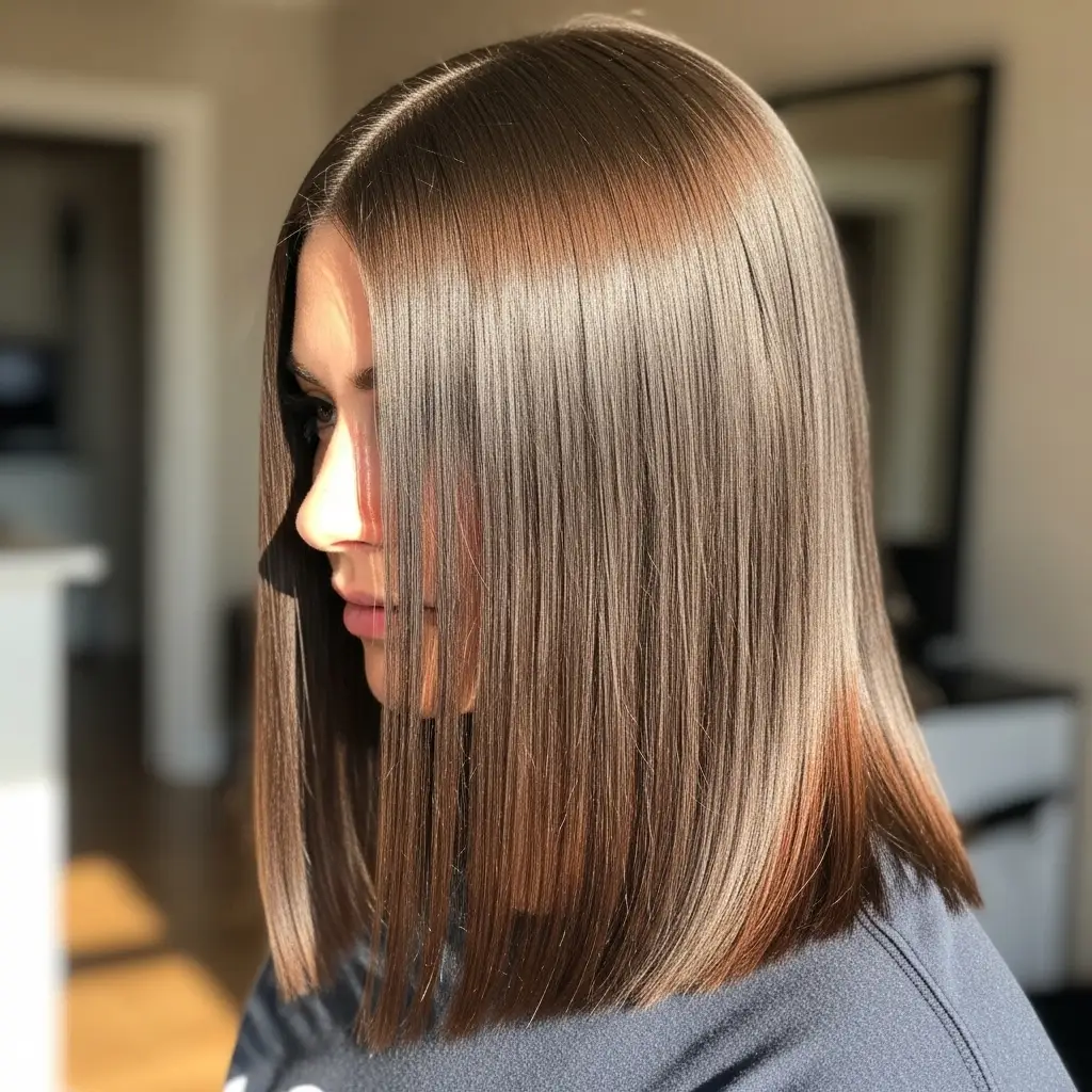 Straight Long Cut with Blunt Ends