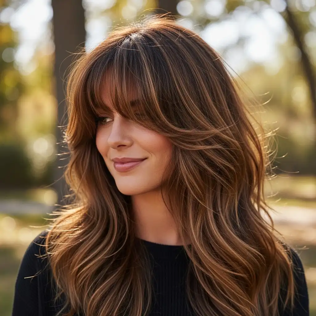 Textured Bangs for Extra Volume