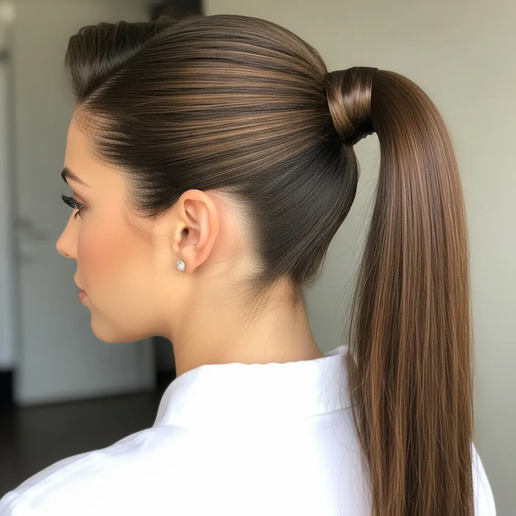 The Low Sleek Ponytail