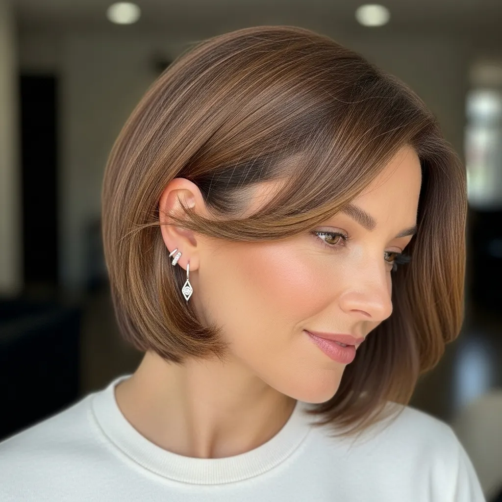 Short Hair Tuck-Behind-Ear Style