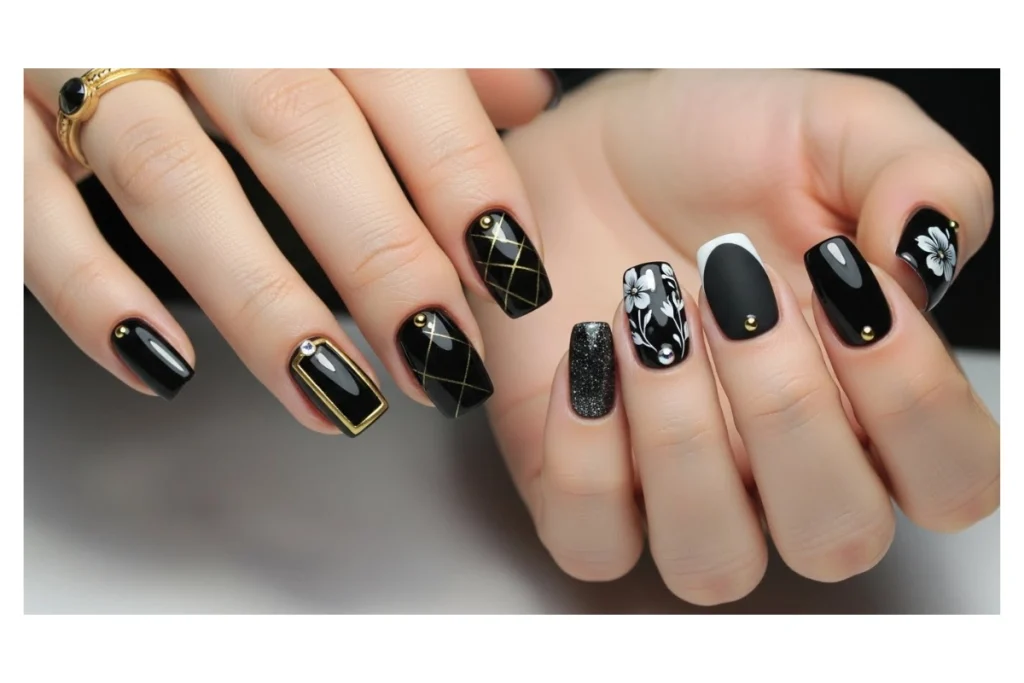 Black Nail Designs