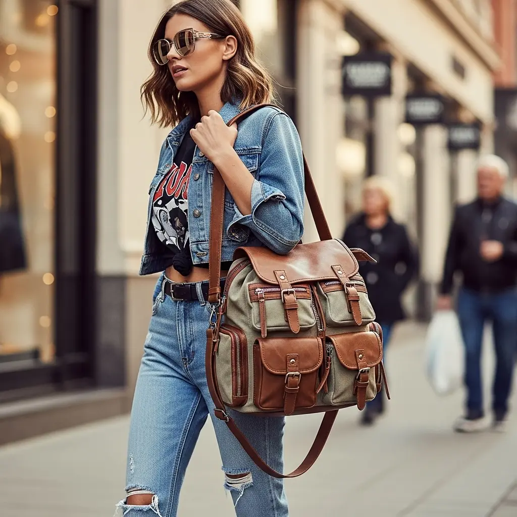 Backpack-Inspired Bag with Urban Outfits