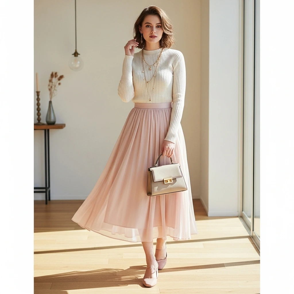 Soft Feminine Details with Modern Balance