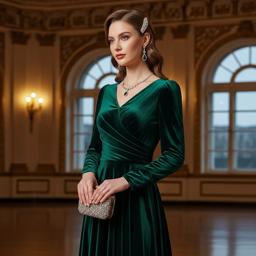 Velvet Outfit for a Rich, Elegant Feel