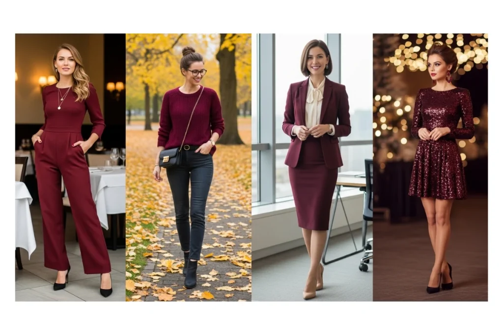 Burgundy Outfit