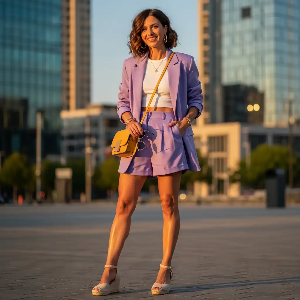 Blazer and Shorts Combination
